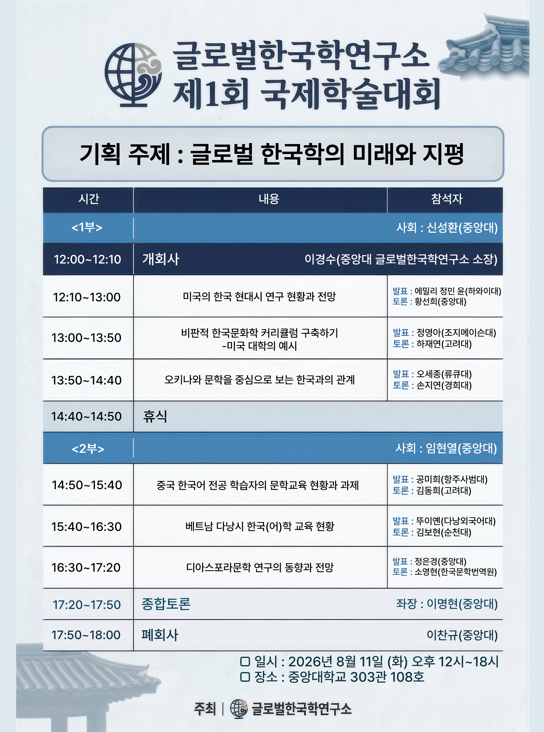 제1회 국제학술대회 포스터