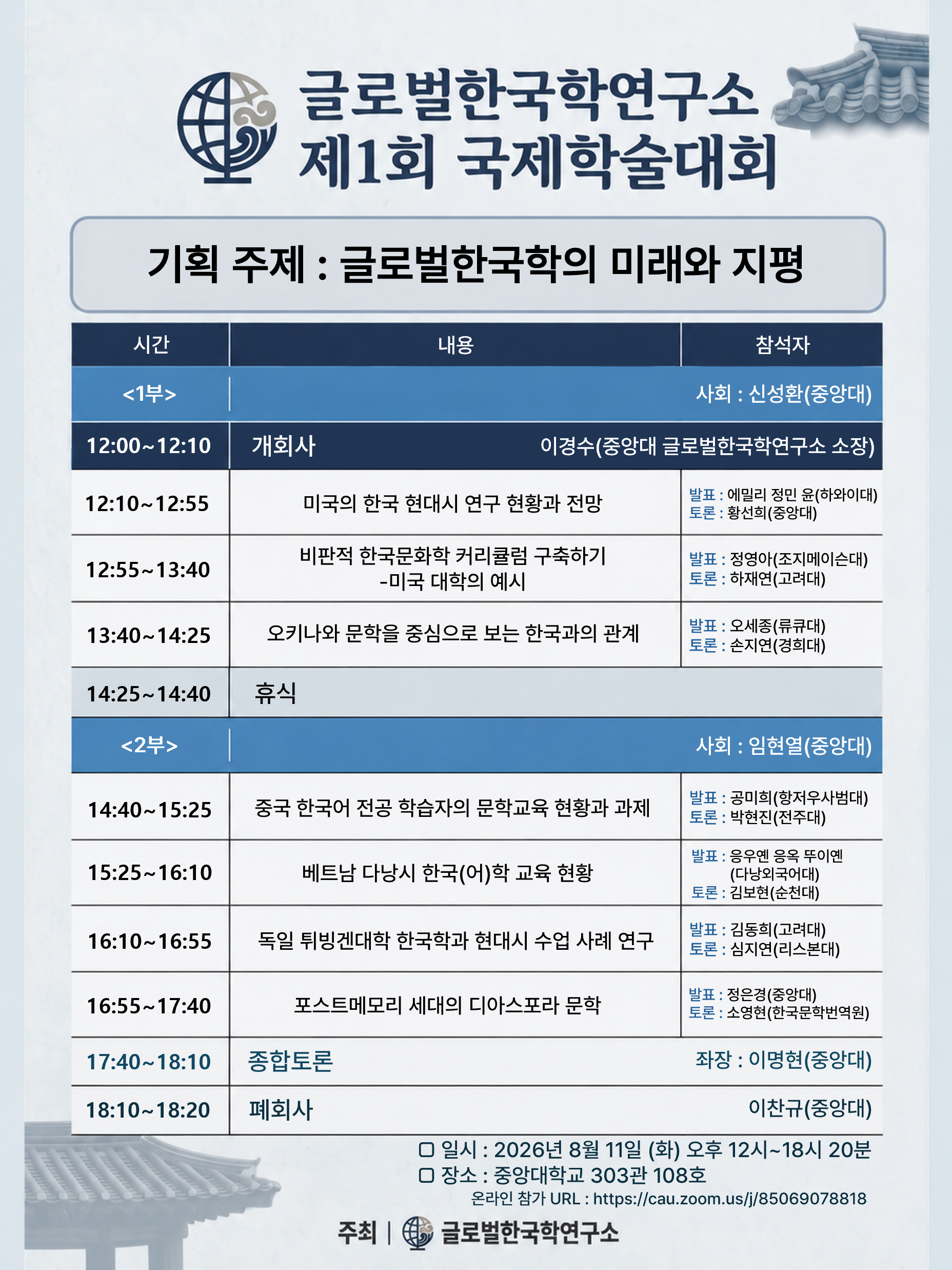 제1회 국제학술대회 포스터